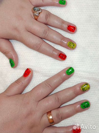 Маникюр,педикюр с покрытием