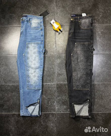 Джинсы мужские Louis Vuitton широкие