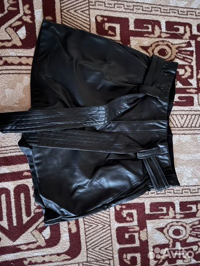 Шорты женские кожаные