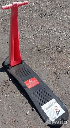 Детский зимний самокат Снеговичок