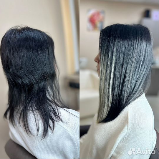 Наращивание волос ботокс кератин