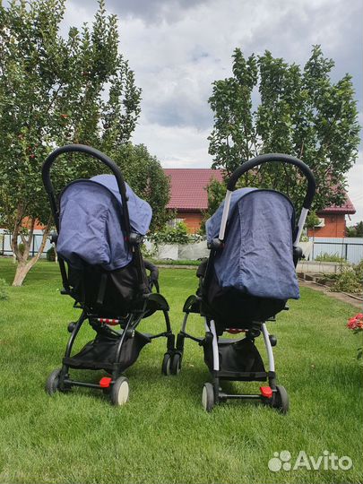 Коляска для двойни baby time yoya