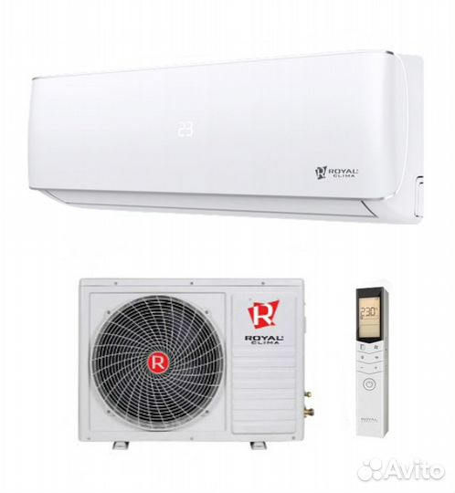 Сплит-система inverter Royal Clima (40м2) /монтаж
