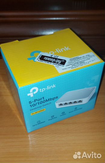 Коммутатор TP-link TL-SF1005D 5-port 10/100M