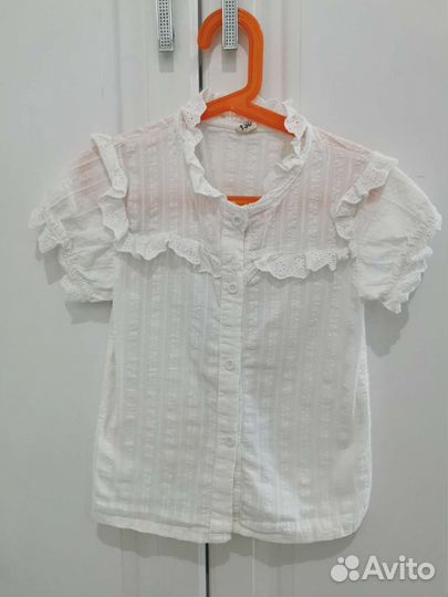 Блузка белая 116-122