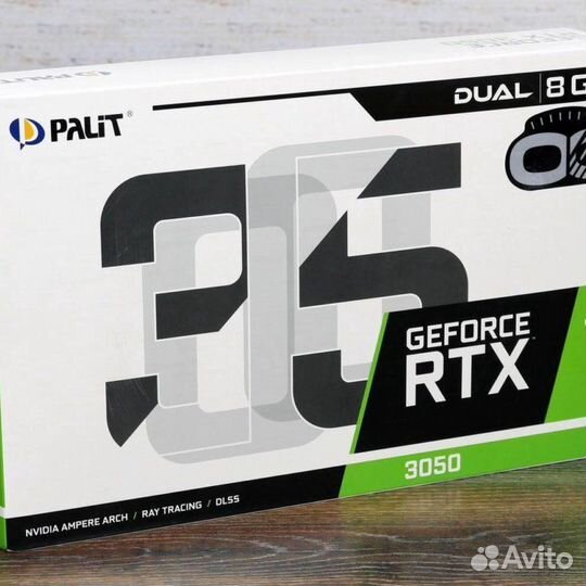 Видеокарта rtx 3050 palit dual 8GB