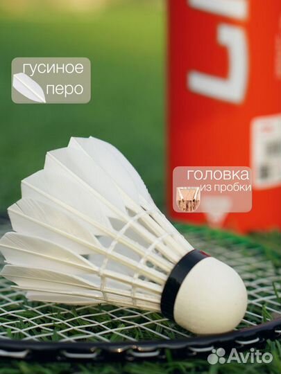 Воланы перьевые для бадминтона Li-Ning G700