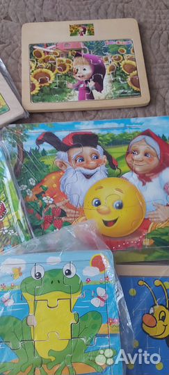 Пазлы детские деревянные