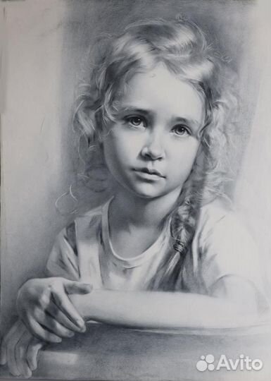 Портрет по фото на заказ на бумаге или холсте