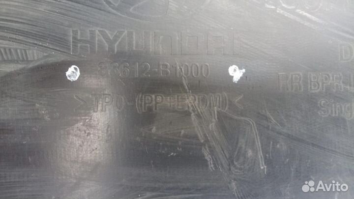 Hyundai Genesis накладка заднего бампера