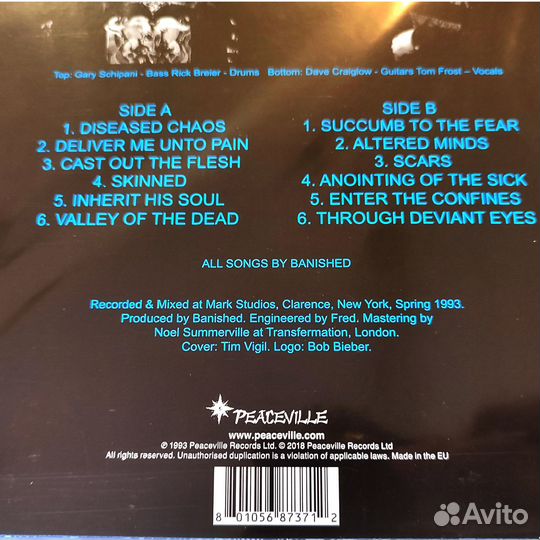 Banished – Deliver Me Unto Pain. 1993 (2018) UK LP