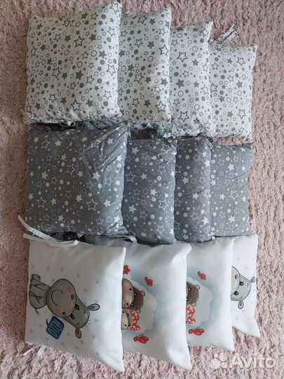 Бортики в кроватку для новорожденных