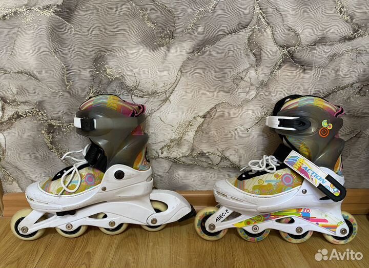 Ролики роликовые коньки раздвижные 34-37