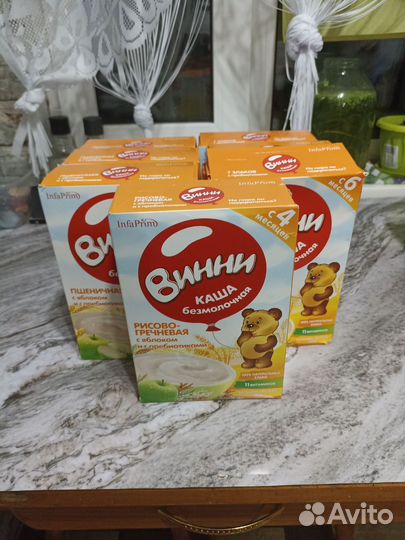 Детские каши безмолочные