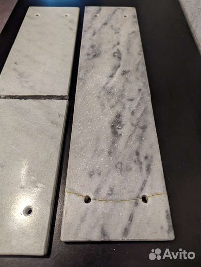 Накладки для полочки зик мрамор с дефектом