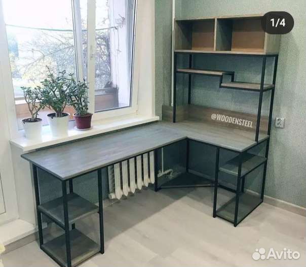 Стол в стиле лофт рабочий/компьютерный