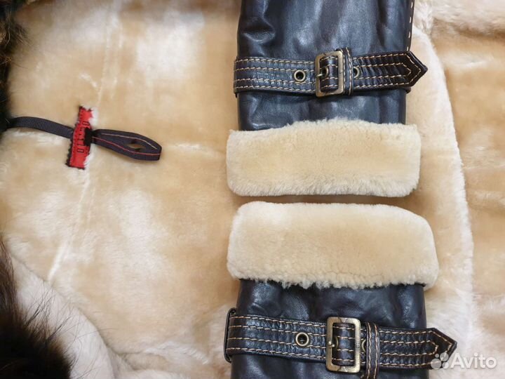 Кожаная дубленка