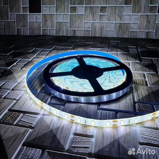 Лента LED (Белый ) SMD5630 (12V-19W-60Led) IP65 (Э