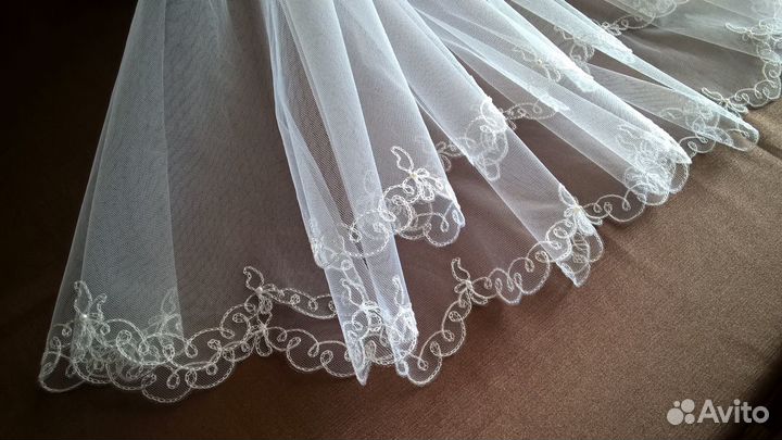 Фата новая, белая модель 770