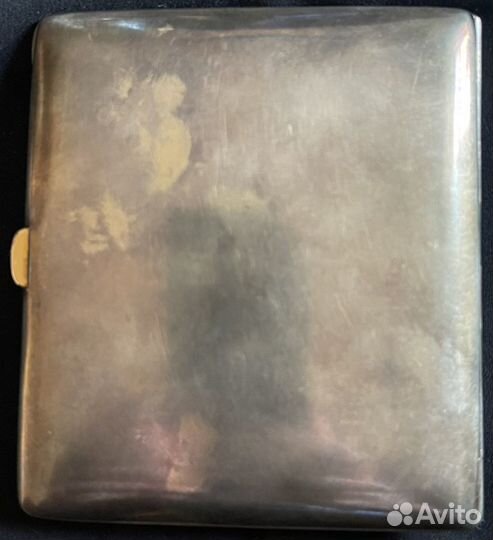 Очень редкий серебряный портсигар Поль Эмиль Шабас