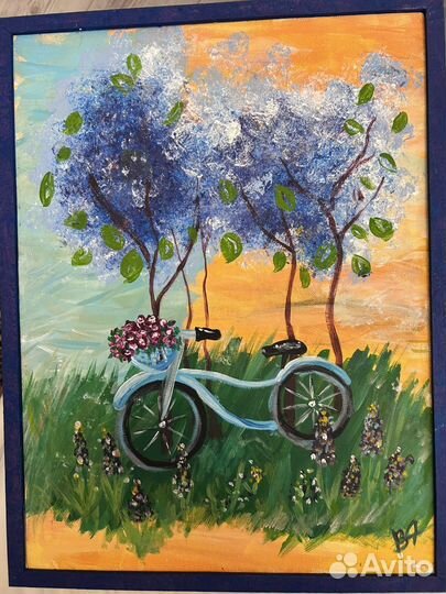 Картина акрилом на холсте