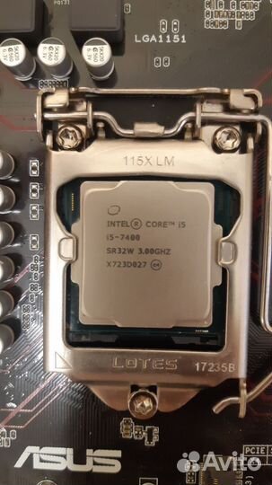 Процессор intel core i5 7400+мат. плата Asus