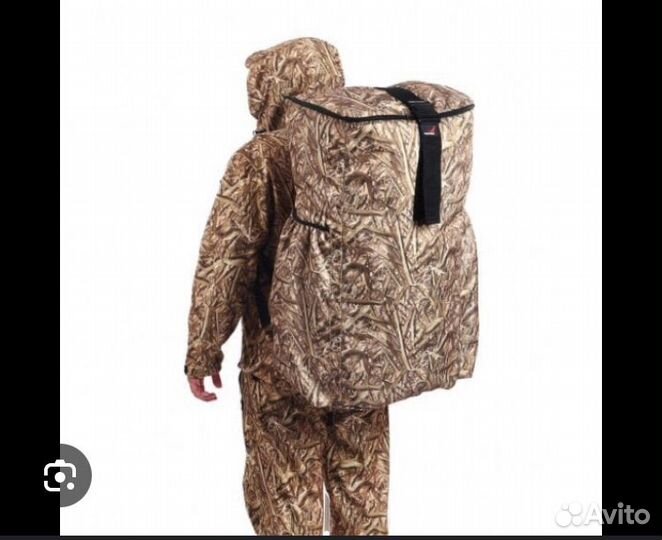 Чучела гусей 3D живое перо 15 штук+рюкзак