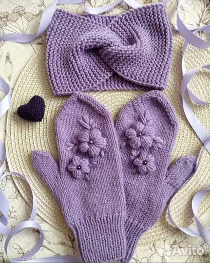 Варежки ручной работы