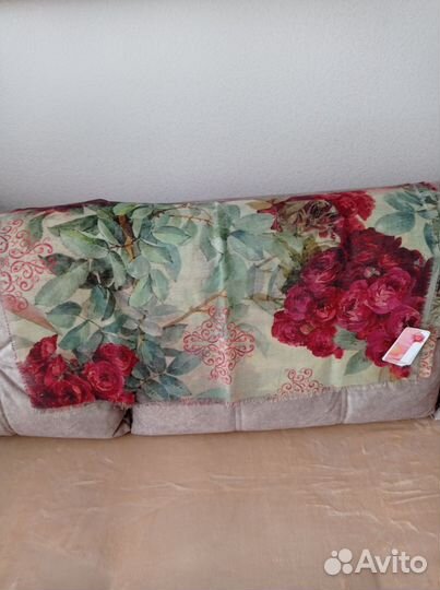 Павловопосадский палантин шерсть