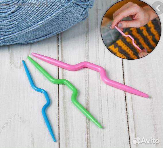 Спицы для снятия петель при вязании узоров «жгуты»
