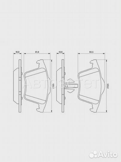 Тормозные колодки дисковые 0 986 494 102