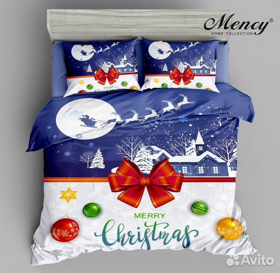 Детское новогоднее постельное бельё Mency Новое