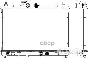 Радиатор nissan tiida 1.5/1.6/1.8 04- MT 334110
