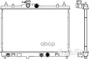 Радиатор nissan tiida 1.5/1.6/1.8 04- MT 334110