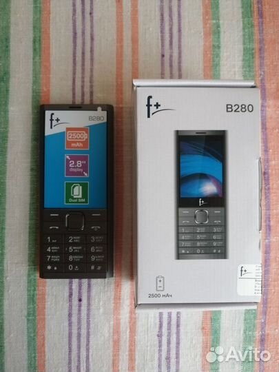 Новый телефон F+ imaging B280 Dark Grey. 2500 мА*ч