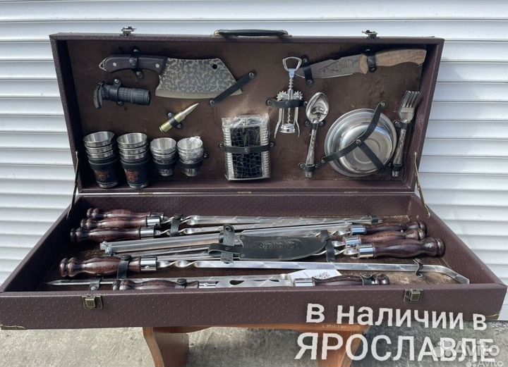 Мужской подарочный набор шампуров