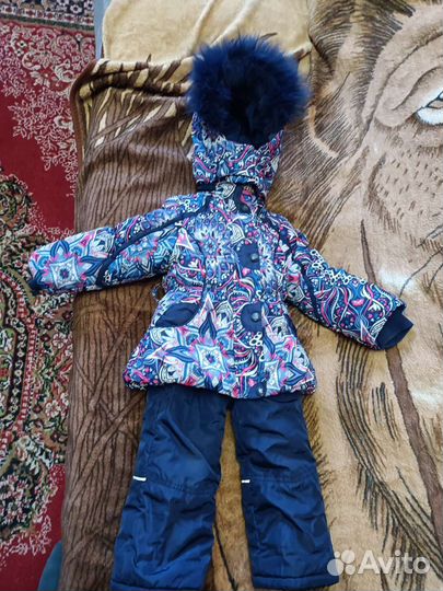 Зимний костюм на девочку 86
