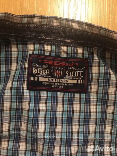 Рубашка Rough Soul размер 152 синяя
