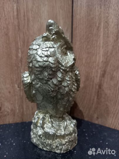 Золотой филин декор для дома и офиса