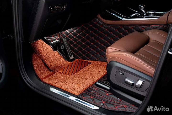 3D Коврики Audi Q7 Q5 Q8 Салон Багажник Экокожа
