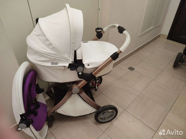 Детские коляски 2 в 1 эко кожа