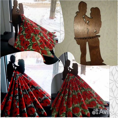 Салфетница на кухню, покрашенная, из фанеры