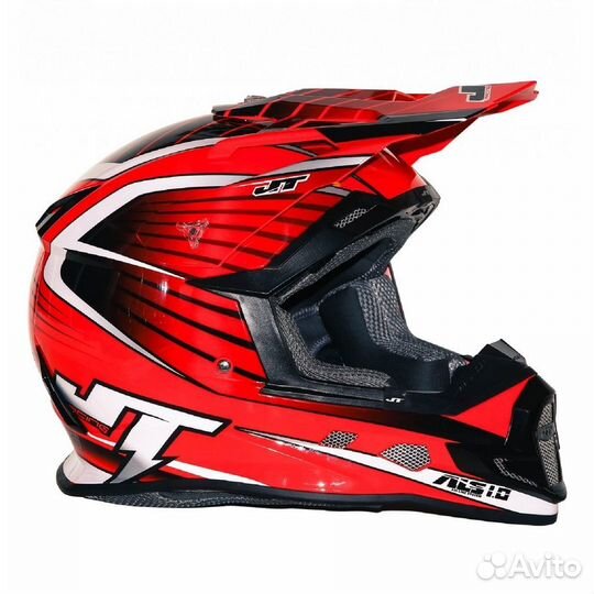 Мотошлем JT ALS1 White-Red
