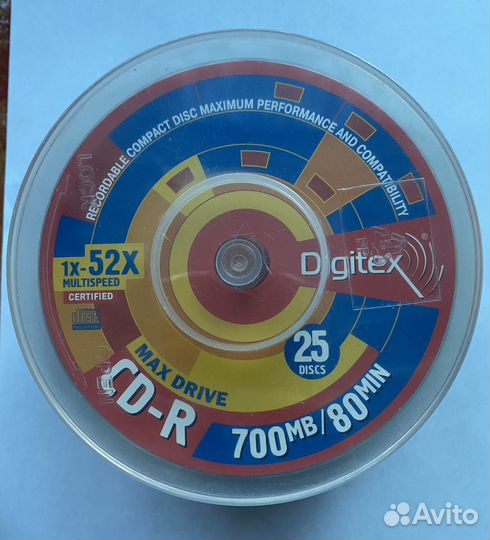 Диски CD-R: Digitex, DVD-R: Mirex, DVD-RW:Verbatim