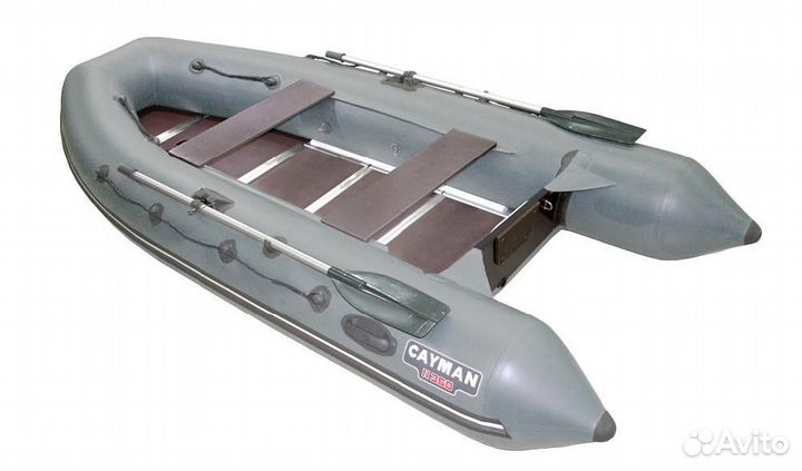 Лодка пвх Кайман N-360 серый