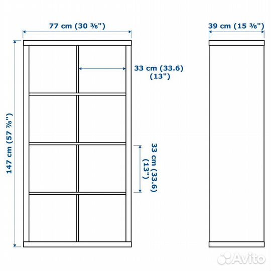 Стеллаж Каллакс (Фора) от IKEA / Икеа, белый