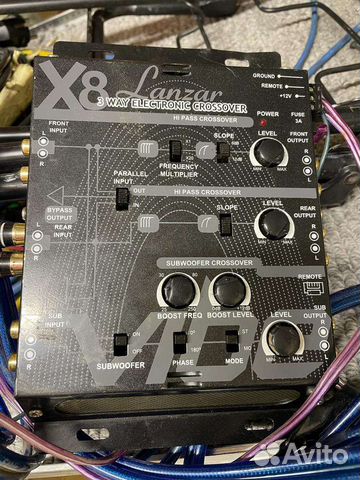 Lanzar vibe-X8. 3-полосный электронный кроссовер