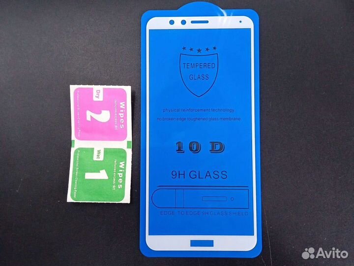 Защитное стекло на Huawei Honor 7X Белое