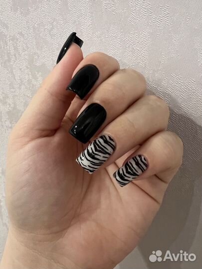 Маникюр наращивание ногтей