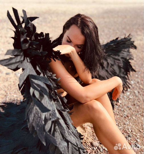 Крылья ангела чёрные